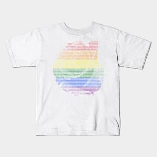 Pride ASCII Rainbow Light Color Kids T-Shirt